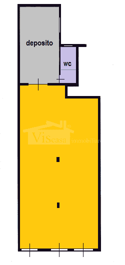 Locale commerciale mq 135 – 2 vetrine