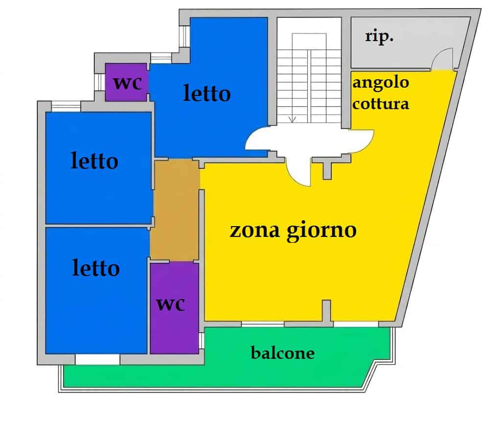 LUMINOSO 4 VANI + ACC. RISTRUTTURATO E ARREDATO